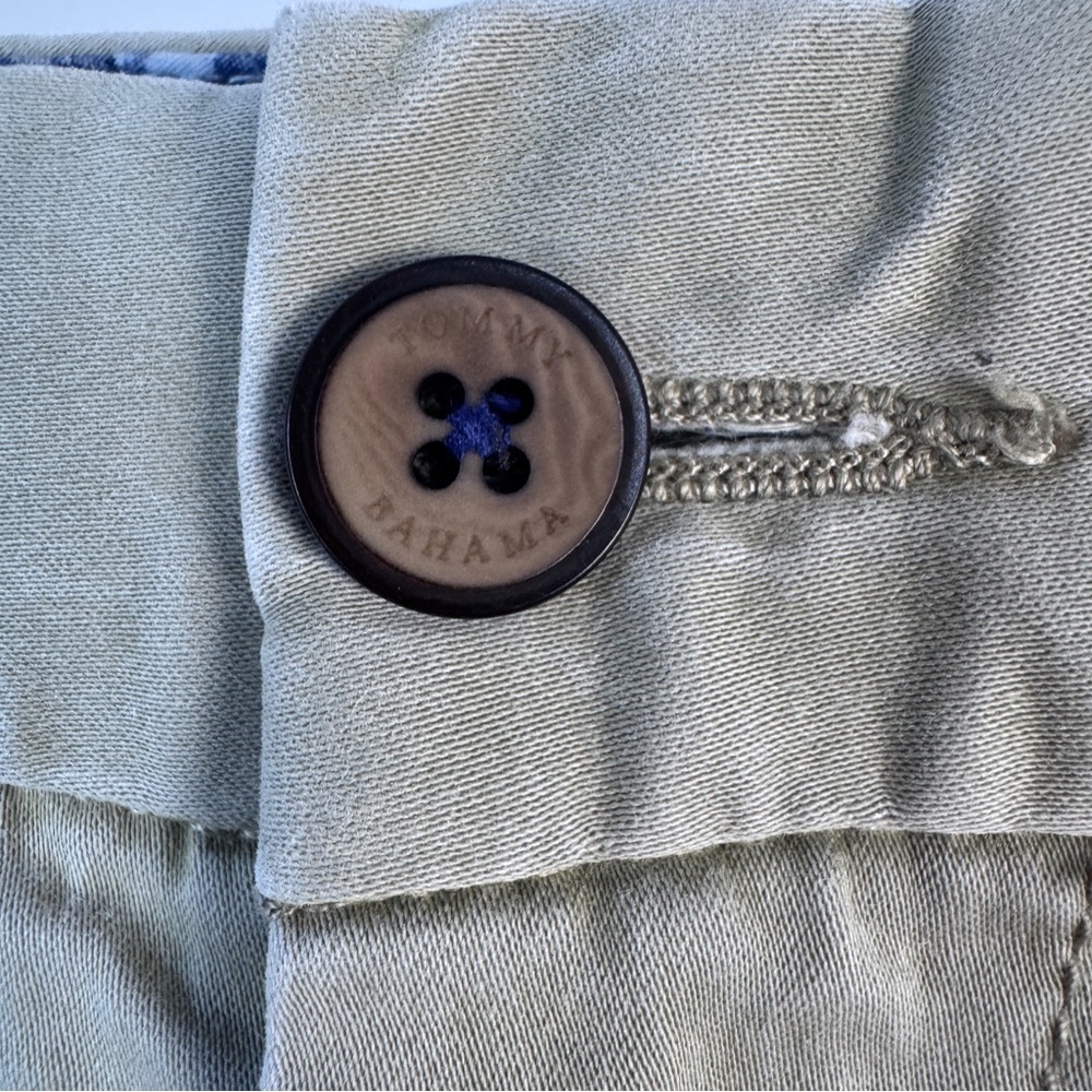 Tommy Bahama Boracay Chino Pants Men's 40x32 Khaki Tan Tencel Stretch Flat Front - Picture 5 of 11
